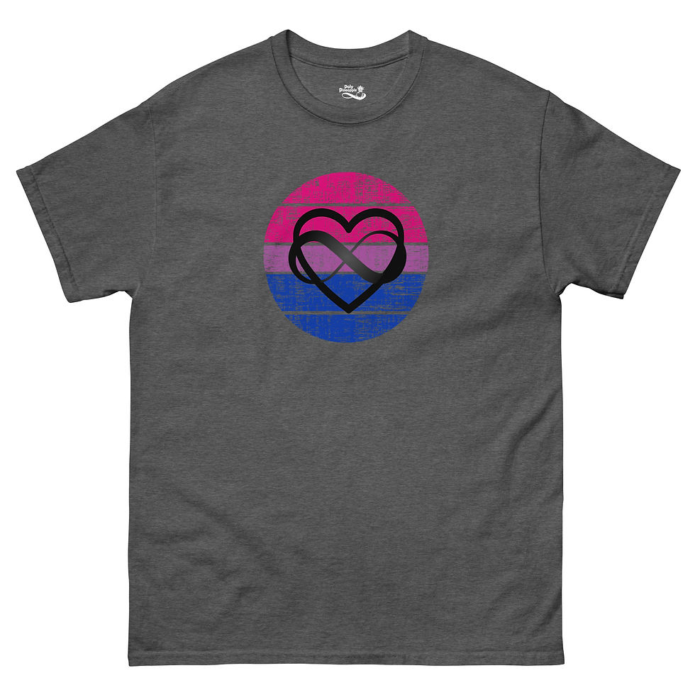 Thumbnail: Bi Polyamory Unisex classic tee