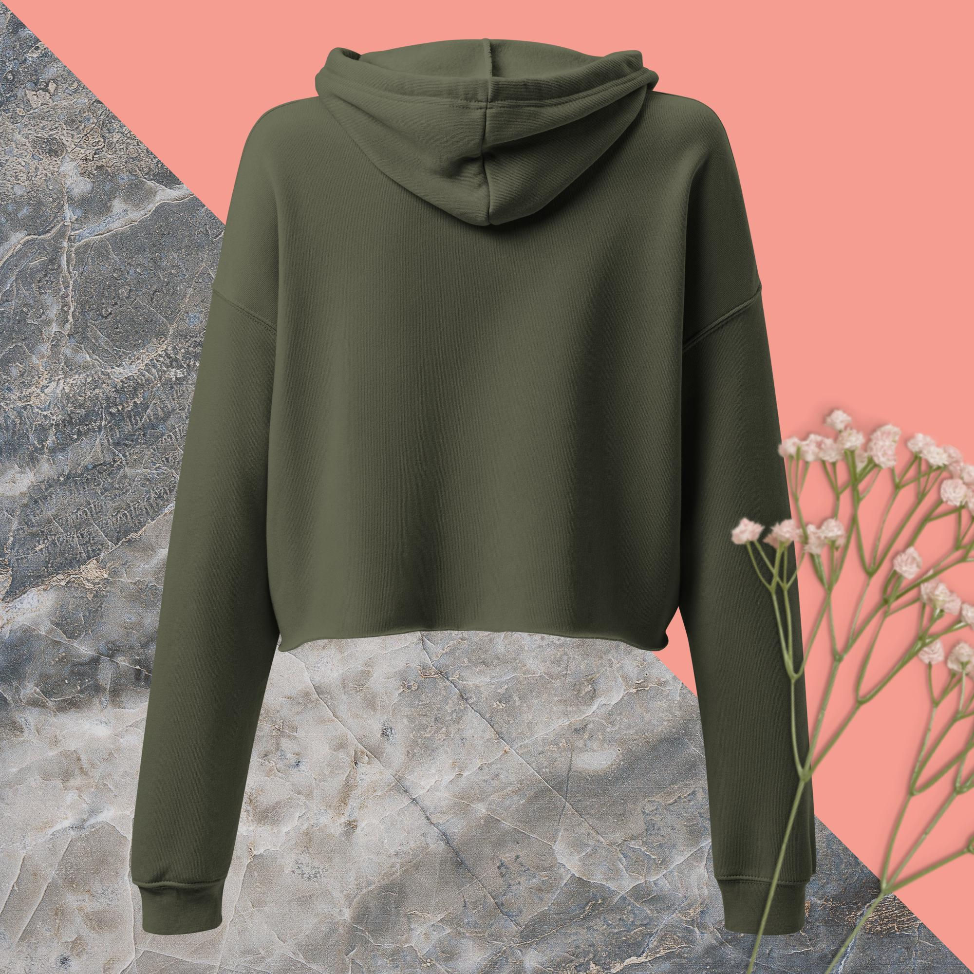 Poly Pineapple Logo Crop Hoodie