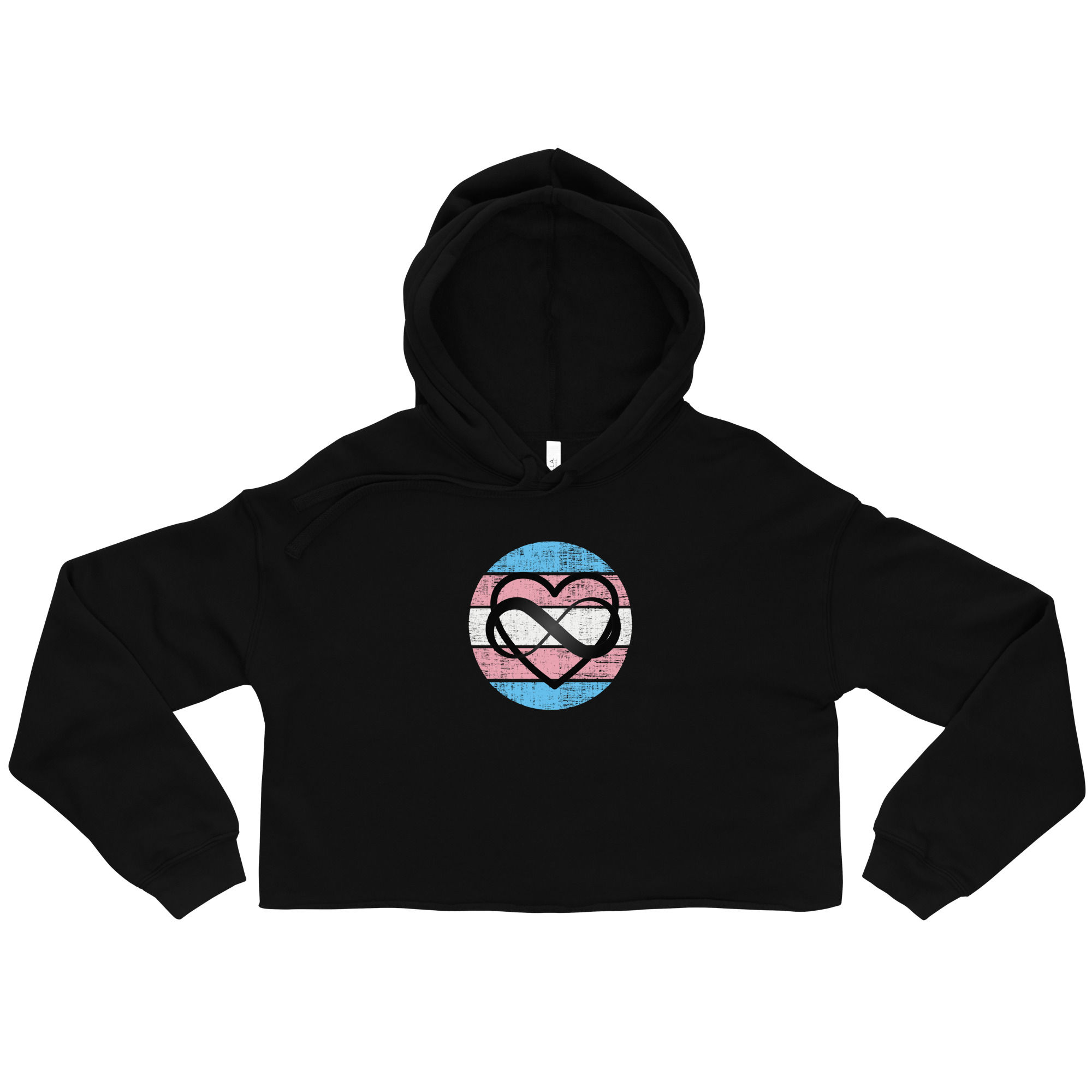 Trans Polyamory Crop Hoodie
