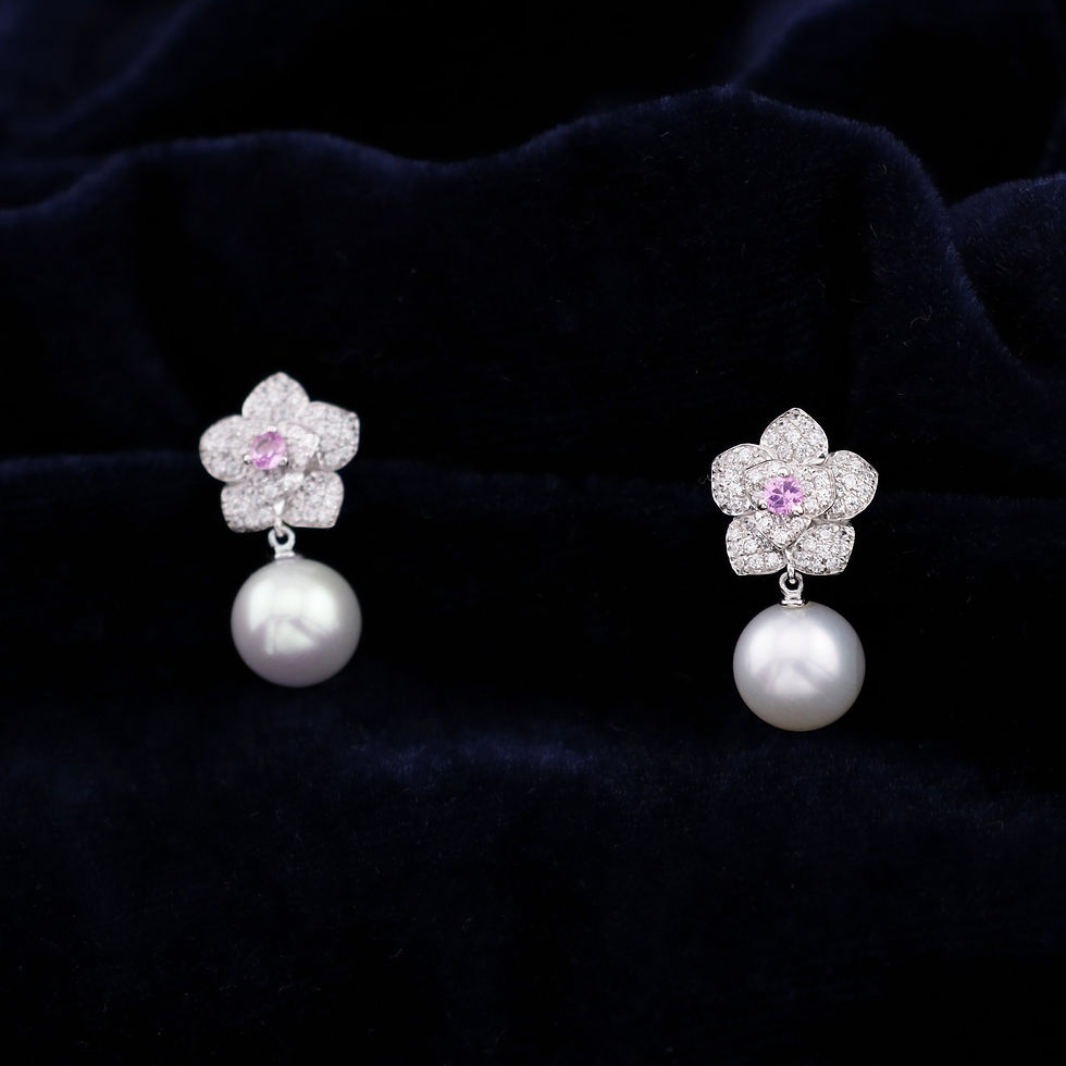 Thumbnail: Rieger Begonia Pearl Earring