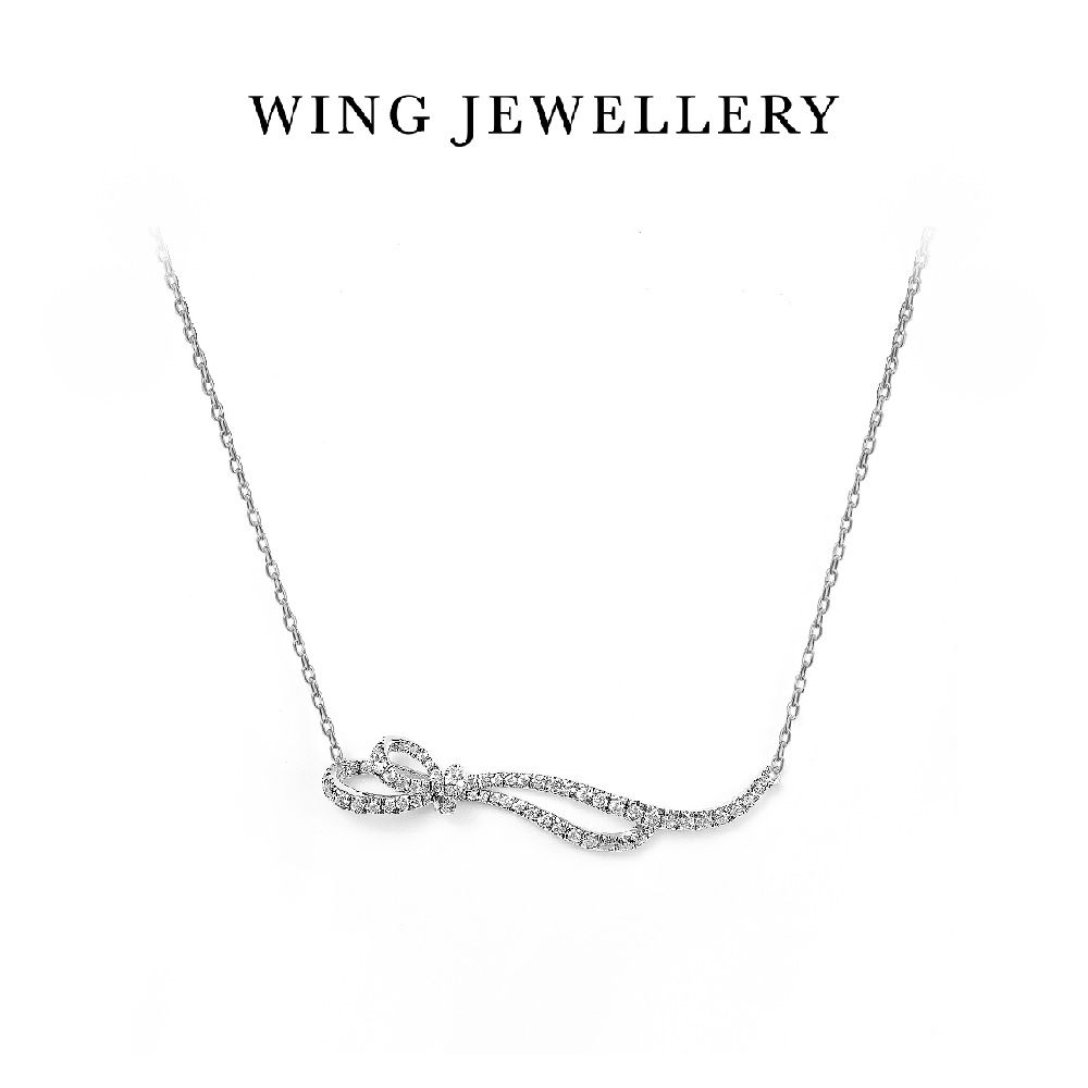 Long Ribbon Bow Necklace