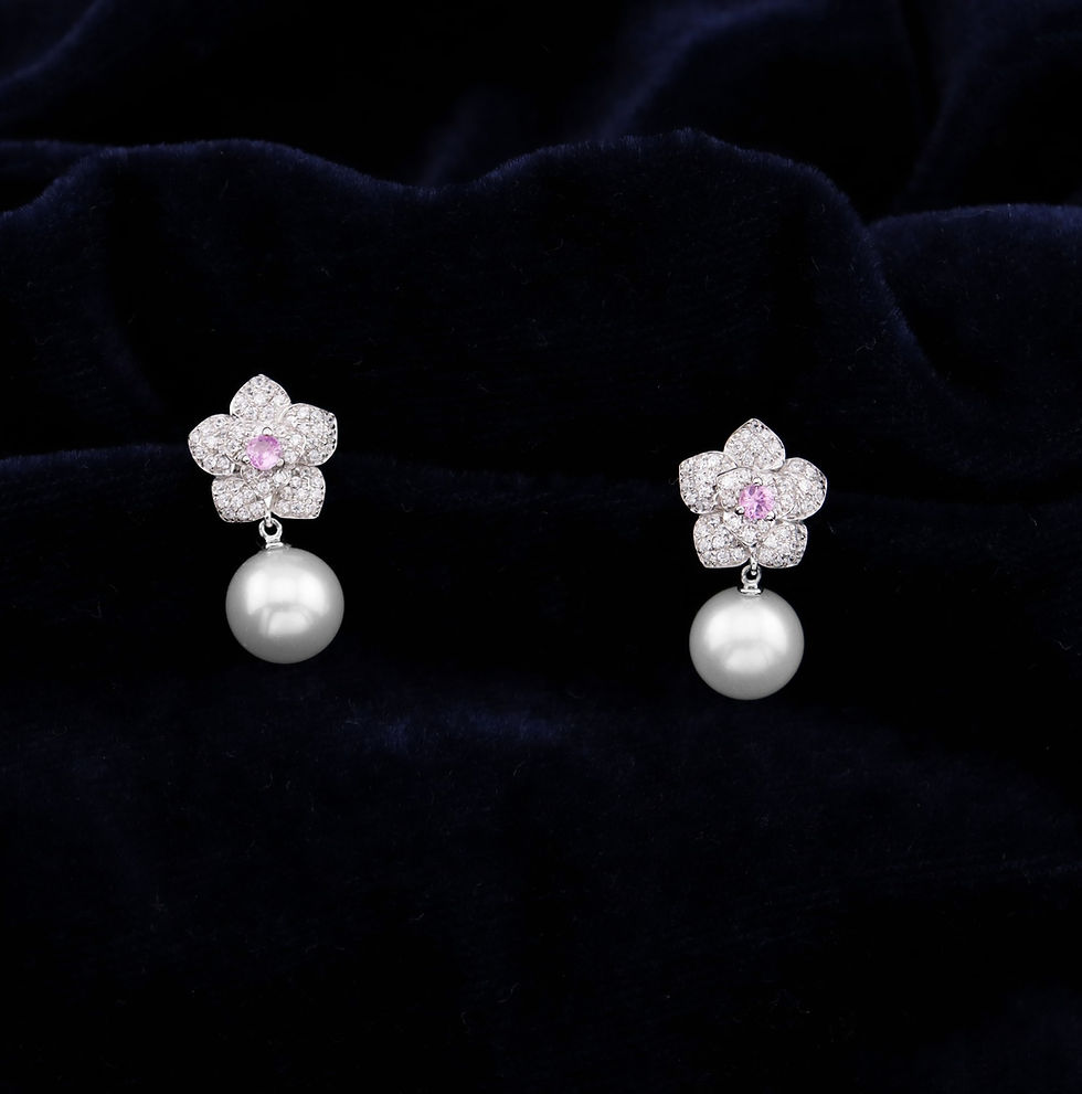 Thumbnail: Rieger Begonia Pearl Earring