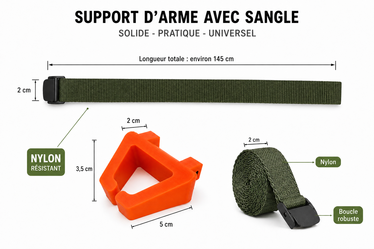 Porte armes avec sangle pour Arbres