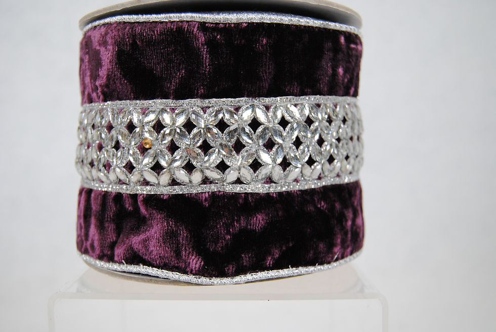 Miniatura: RIBBON JEWEL LACE 4X5 AMETHYST