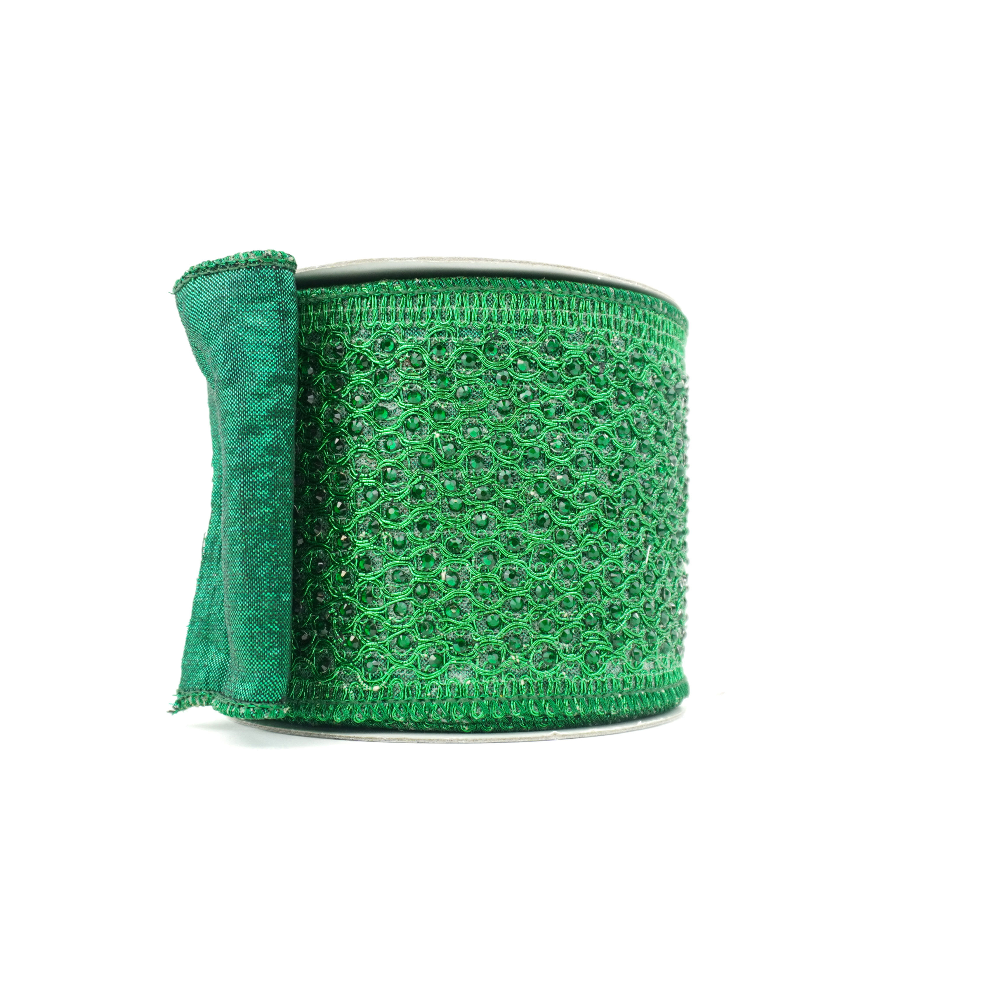RIBBON VICTORIAN JEWEL 3.5X5YDS EMERALD