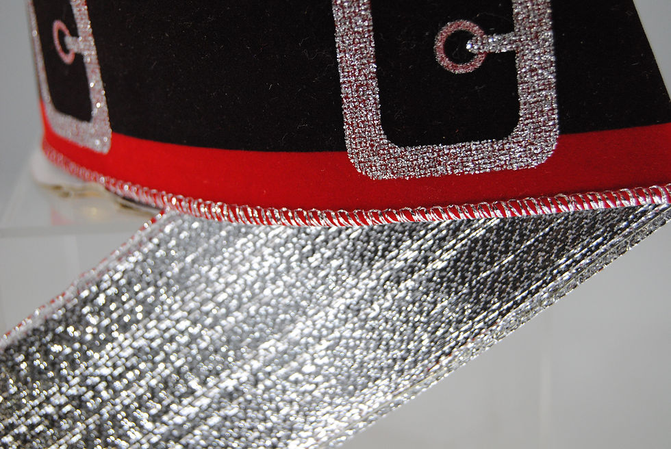 Miniatura: RIBBON SANTA'S BELT 2.5X10 RED/SI