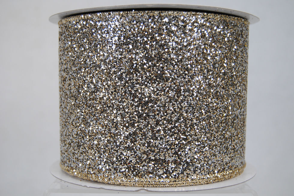 Miniatura: RIBBON GLITTER MAGIC 4X10YDS PATINUM