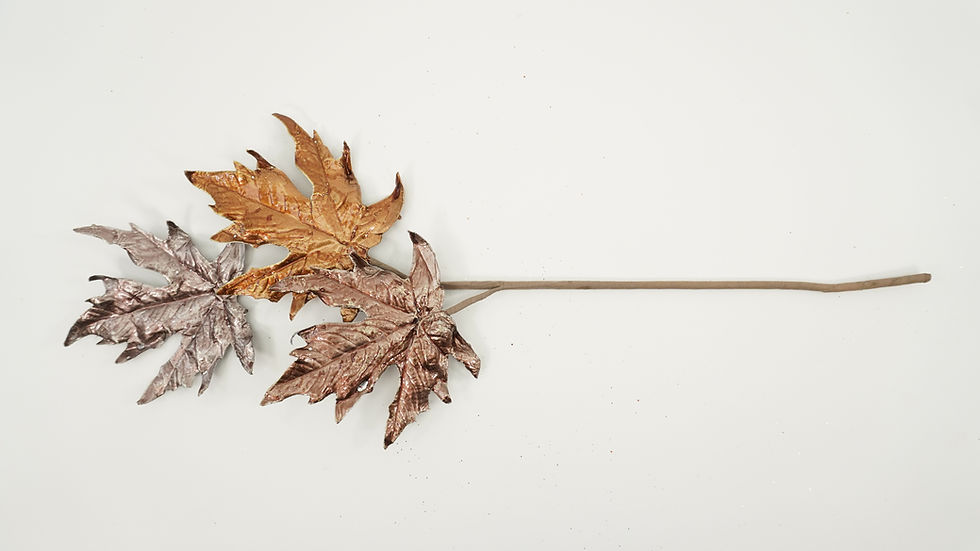 Thumbnail: MAPLE LEAF SPRAY ANTIQUE PLATINUM