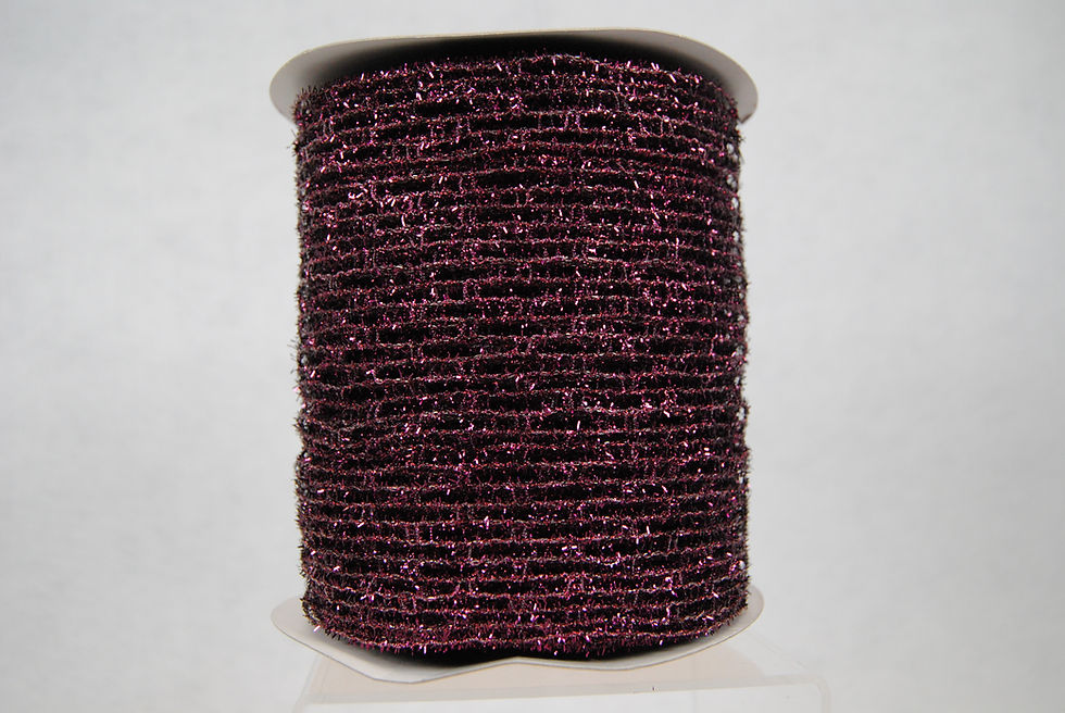Miniatura: RIBBON METALLIC NET 6X10 PLUM