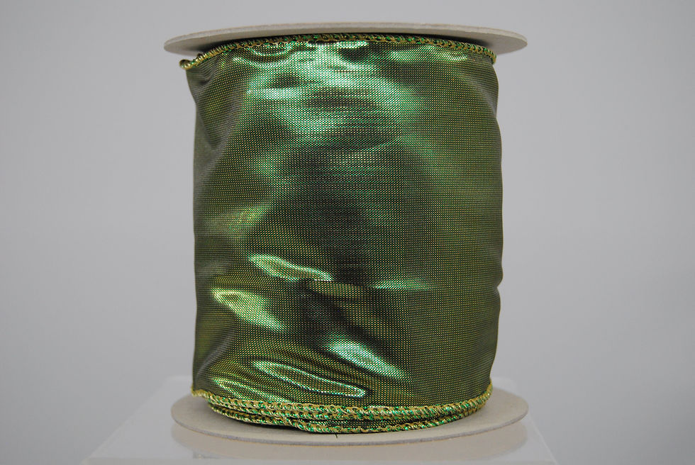 Miniatura: RIBBON HEAVY METAL 4X10YDS EMERALD