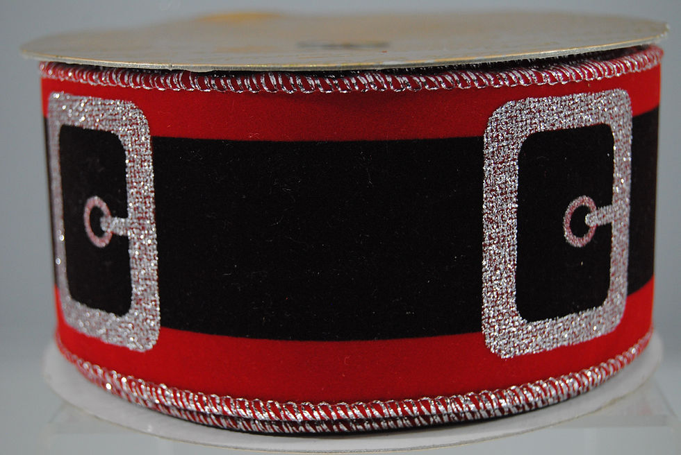 Miniatura: RIBBON SANTA'S BELT 2.5X10 RED/SI