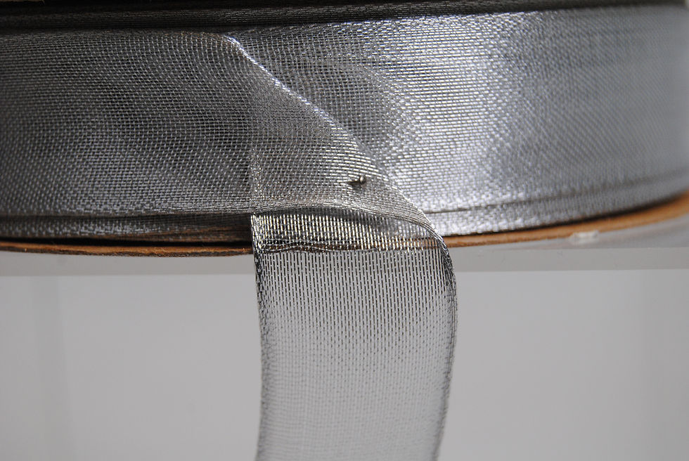 Thumbnail: RIBBON MAGIC 7/8 SILVER 50YDS