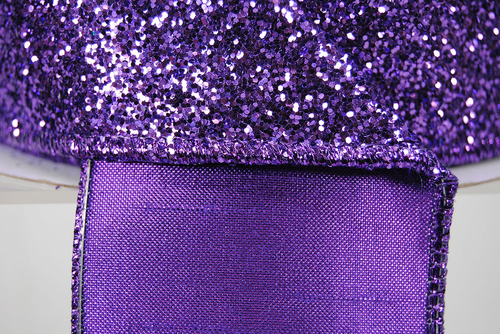Thumbnail: RIBBON GLITTER MAGIC 2.5X10YDS PURPLE