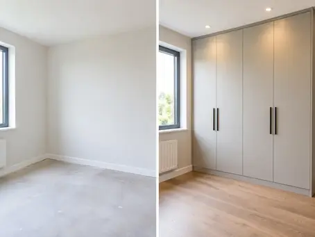 Wardrobe Installation Before and After Photos