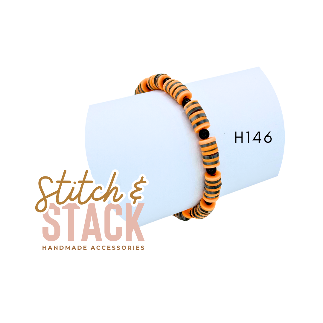 Clay Bead Bracelet | Colorful | Fun | Custom | Heishi | Personalized | Kids