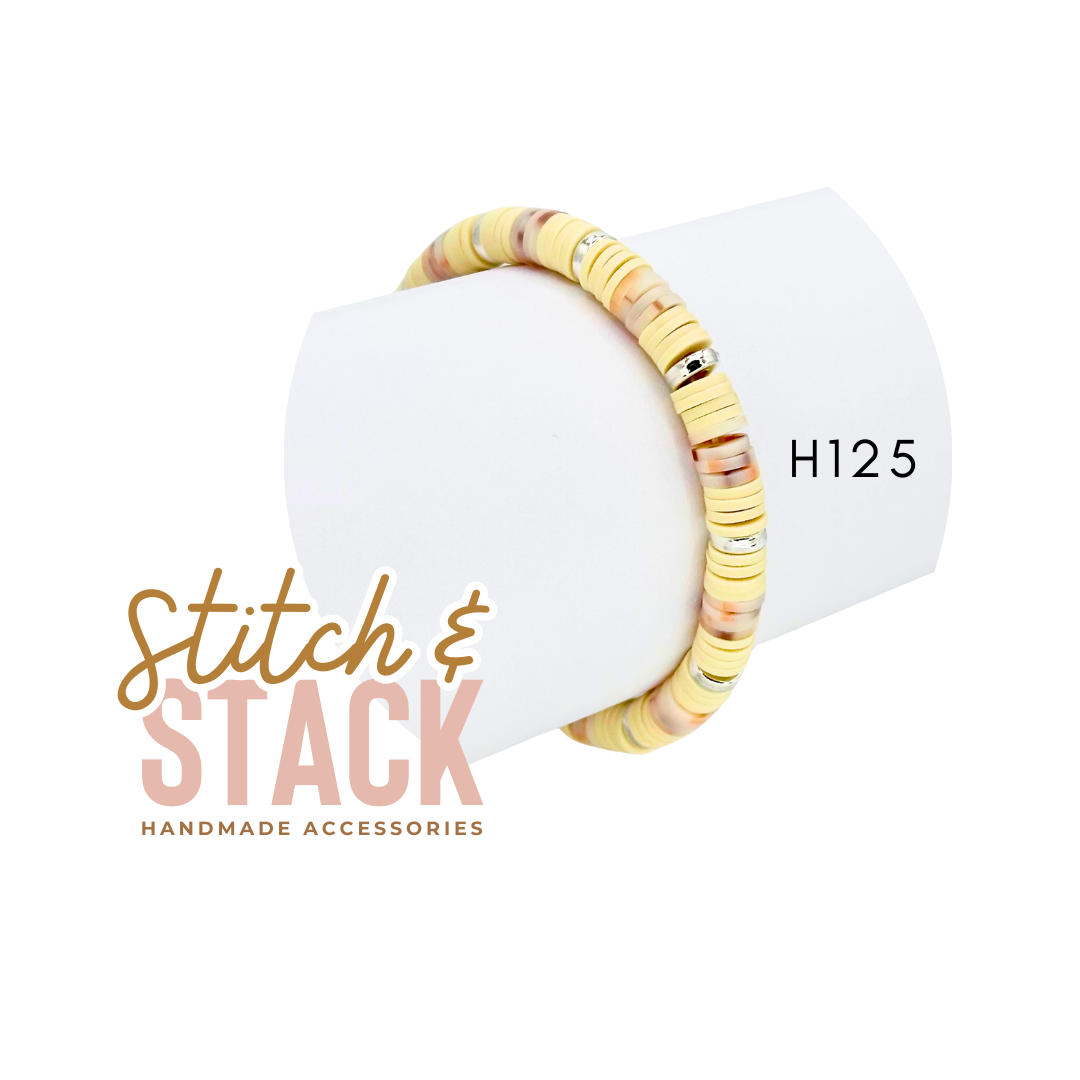 Clay Bead Bracelet | Colorful | Fun | Custom | Heishi | Personalized | Kids