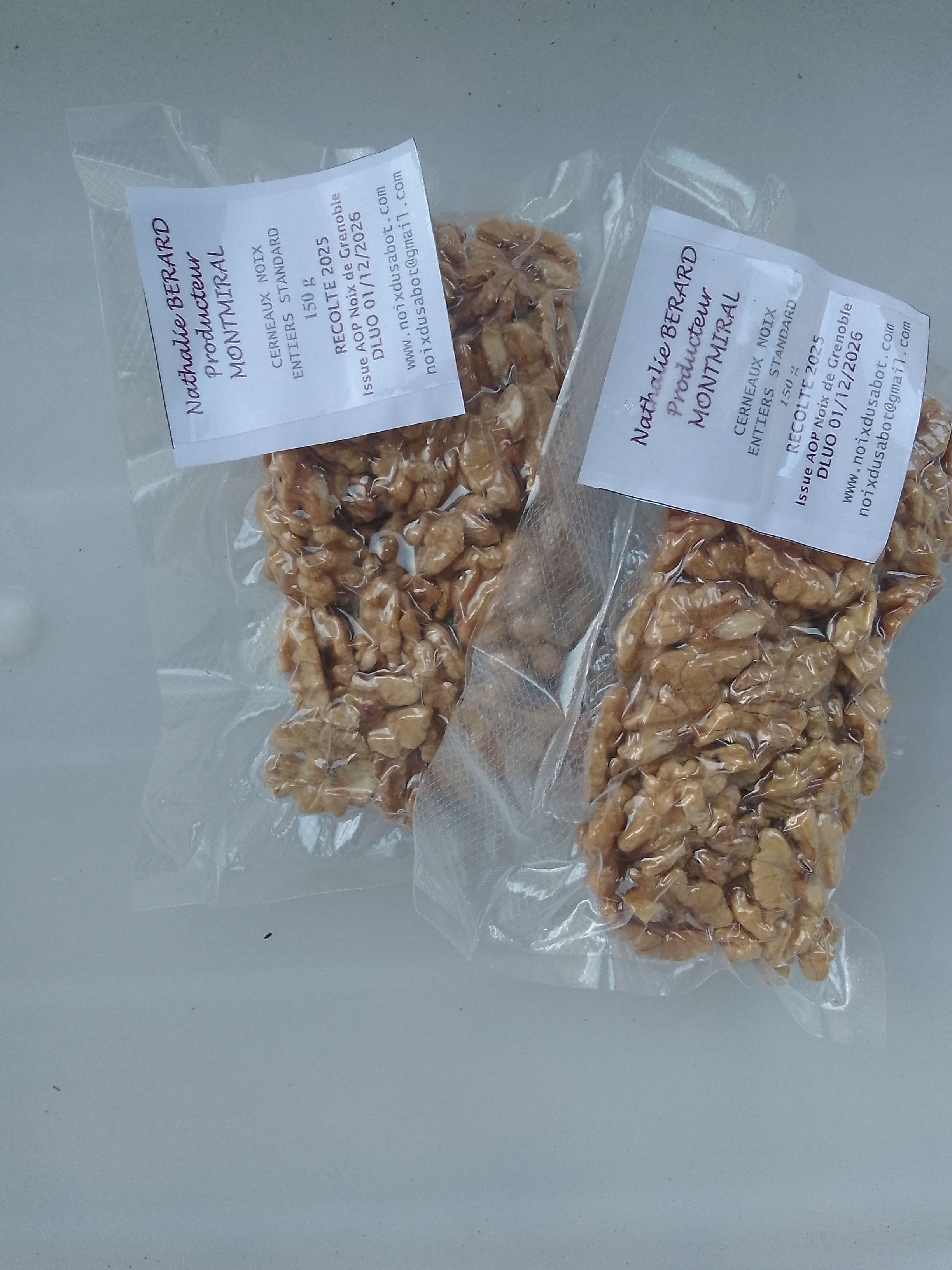 Cerneaux noix standard entiers 150 grs RÉCOLTE 2025