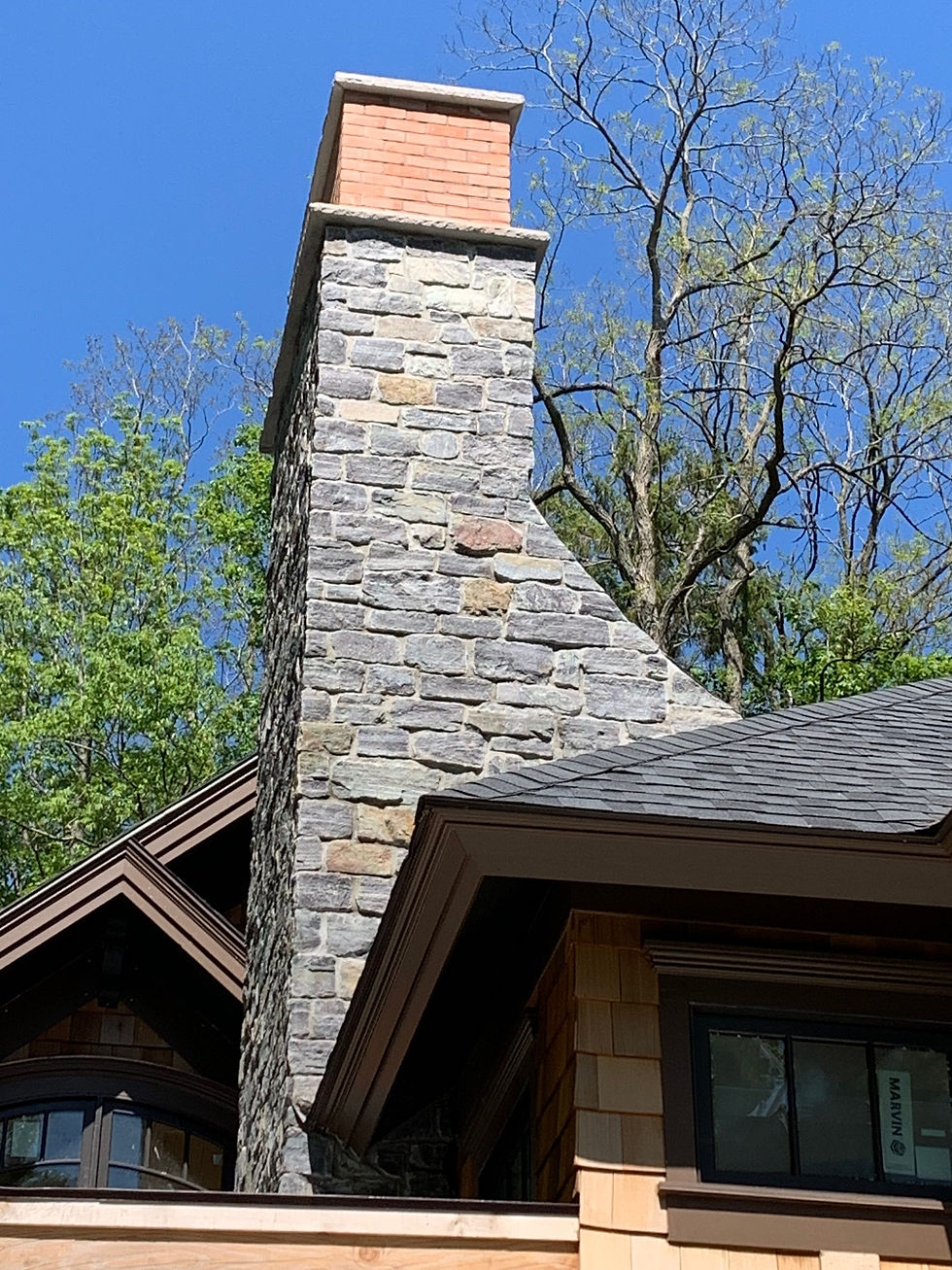 Stone Cladded Fire Place