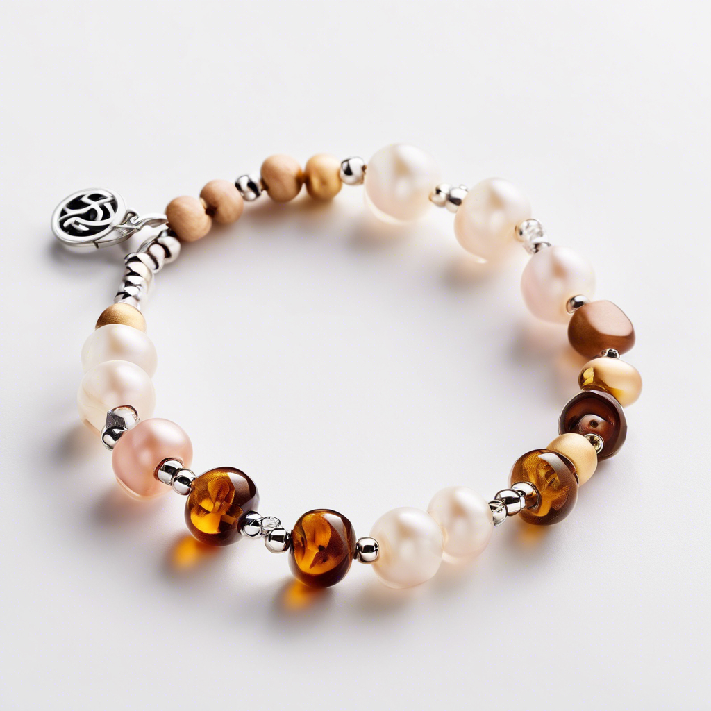 Glass Beaded Charm Bracelet