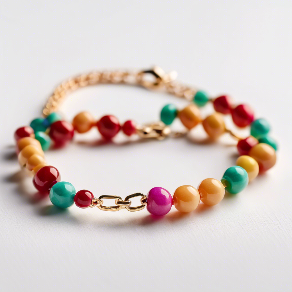 Colorful Beaded Chain Bracelet