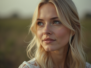 A portrait of a beautiful woman