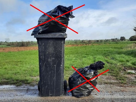 Collectes des déchets ménagers : les sacs hors poubelles ne seront plus systématiquement collectés