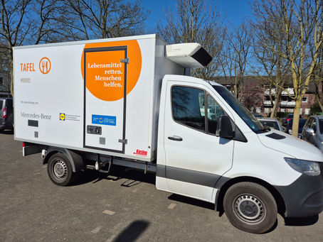 Förderung durch die Deutsche Fernsehlotterie die Moerser Tafel e.V. erhält Soforthilfe