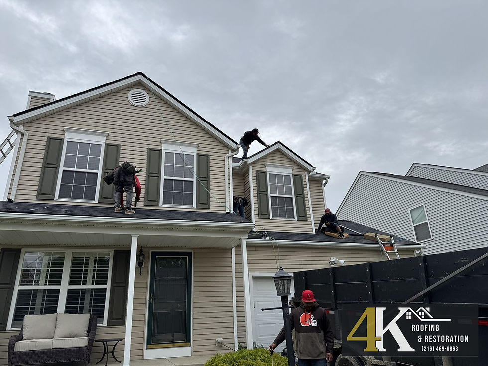 roofers working hard during storm