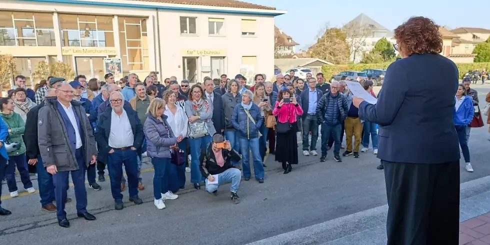 The results of the municipal election were announced at 4:30 p.m. by Ms. Muriel Cardinaux, President of the Municipal Council.
