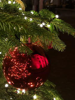 red christmas bauble