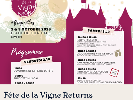 Fête de la Vigne Nyon Poster