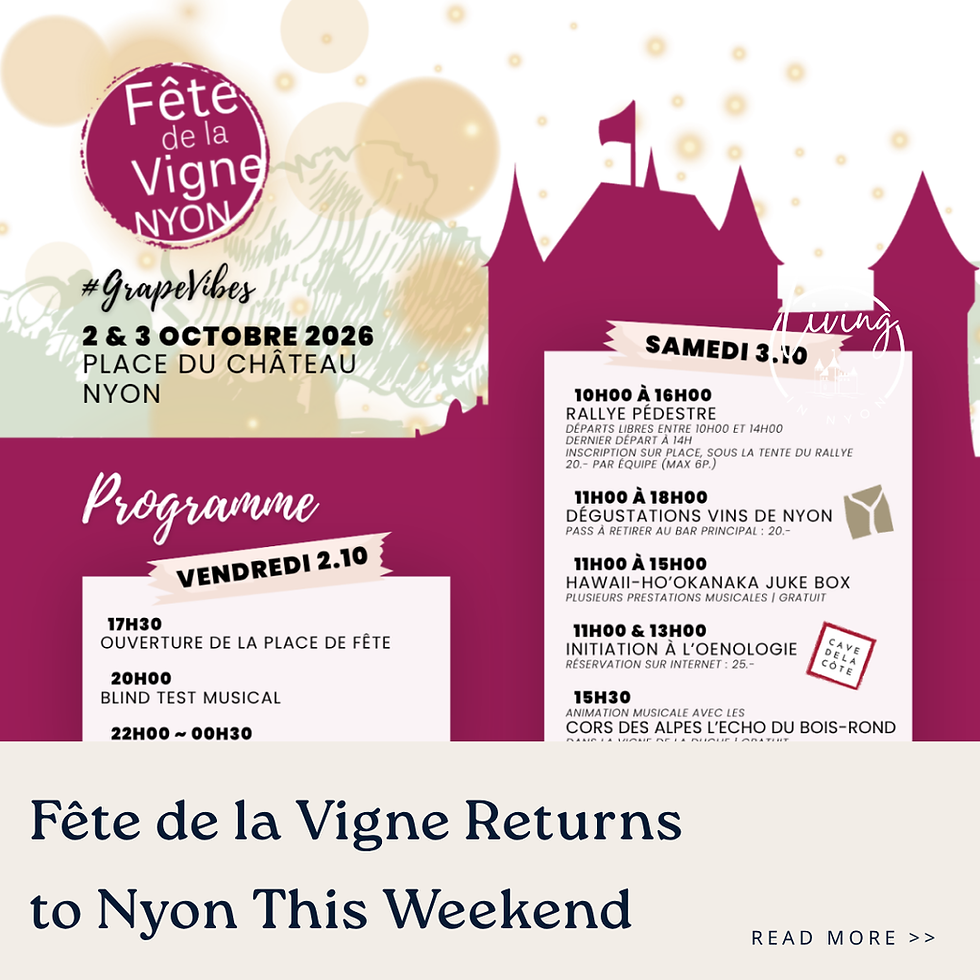 Fête de la Vigne Nyon Poster