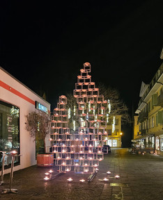 nyon town centre christmas decorations