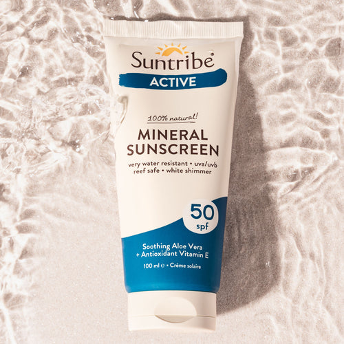Suntribe Active mineral sunscreen SPF 50 tube