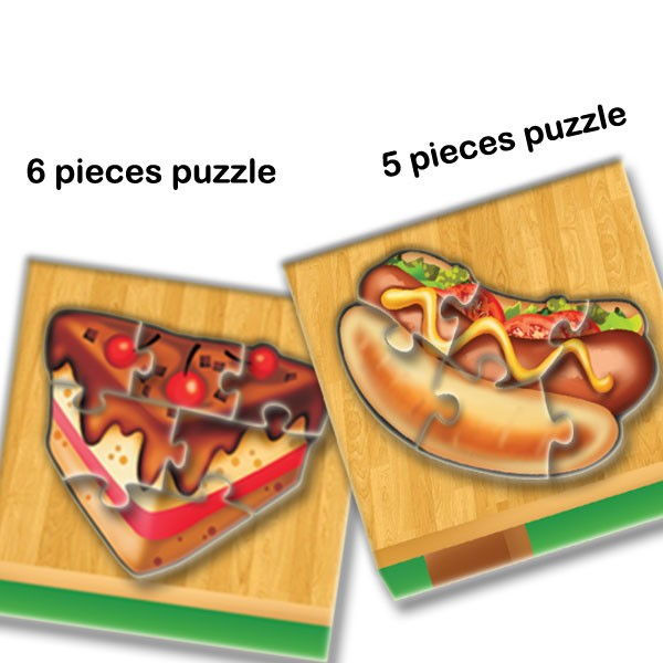 Thumbnail: TASTY BITES (4, 5 & 6 PIECES PUZZLES)