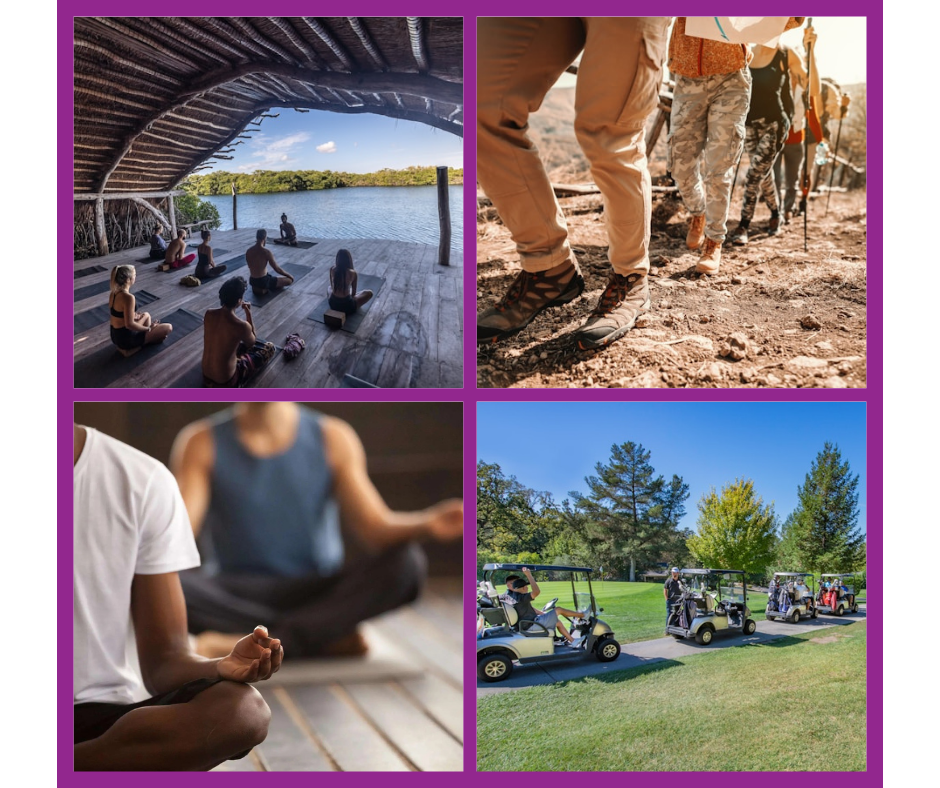 various styles of group wellness travelers