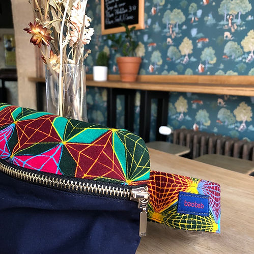 The Big One - handmade belt bags from Paris, in african wax fabric