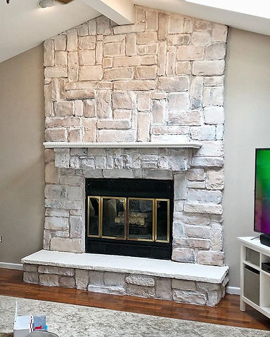 Ive never white washed a fireplace befor