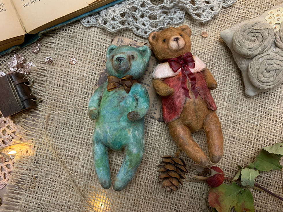 Thumbnail: Spun Cotton Teddybear video class self paced video