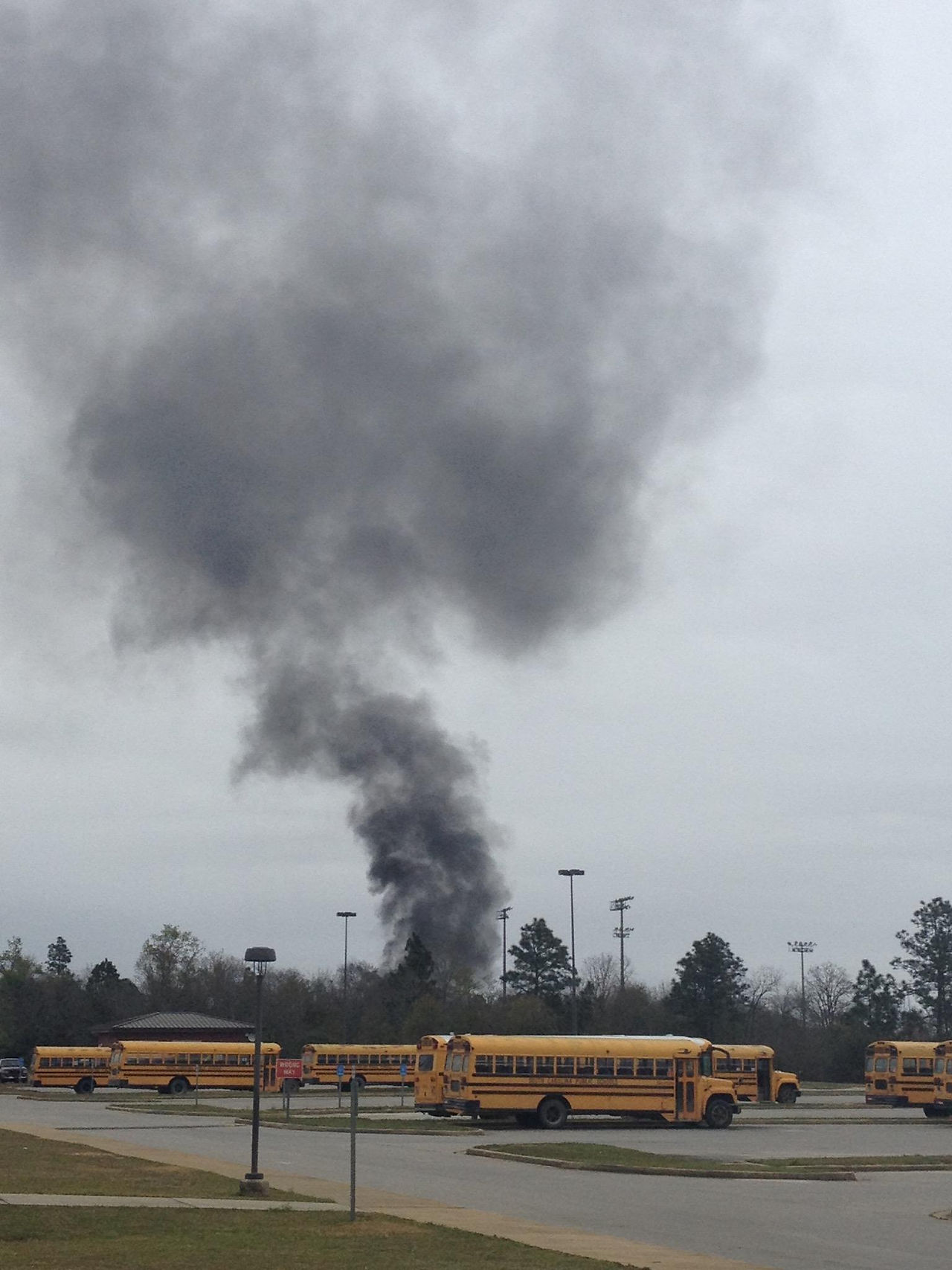 Car fire at PHS