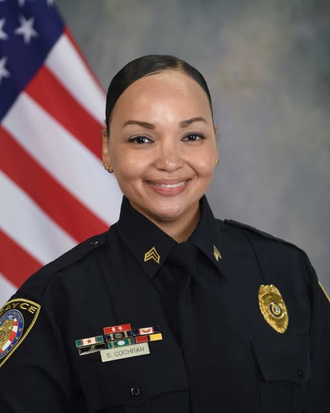 City of Cayce Police Department congratulating Sergeant "Dee" Cochran on her promotion