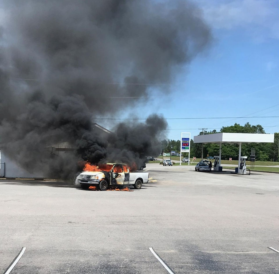 Truck Fire Gaston