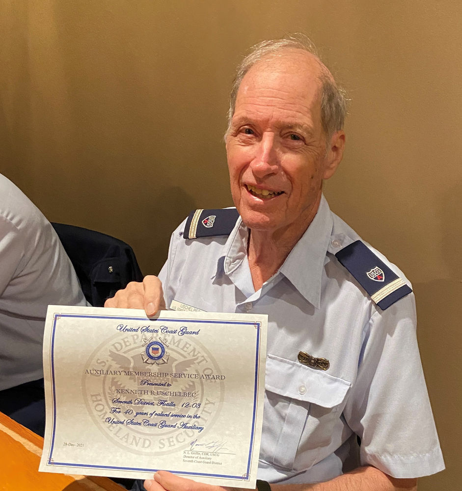 Lake Murray Coast Guard Auxiliarists honored for 40years of service