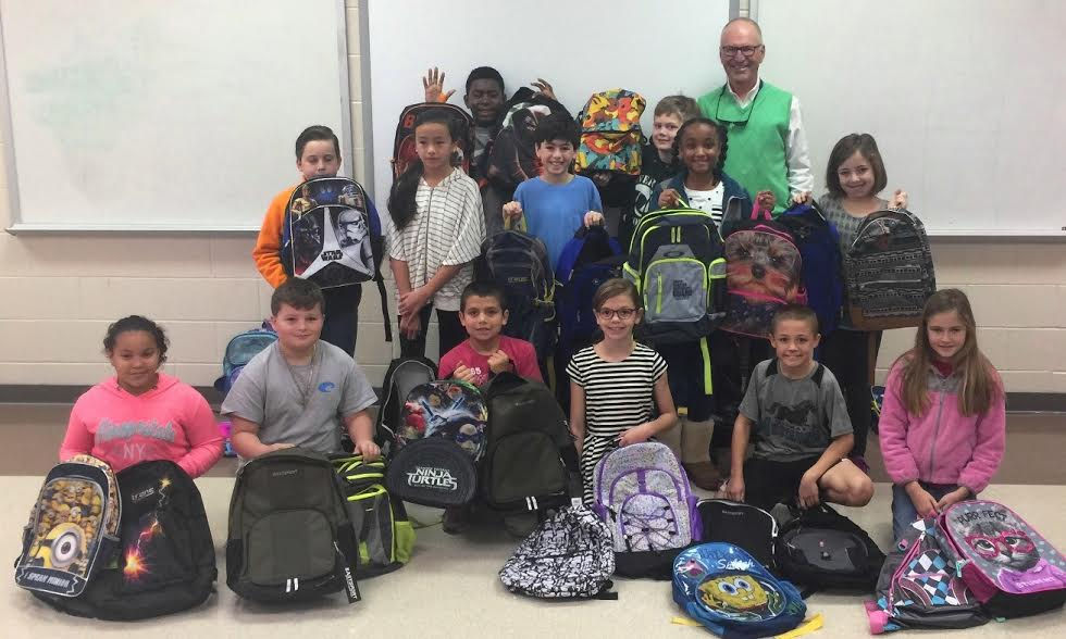 Midway Elementary collects school supplies for flood victims