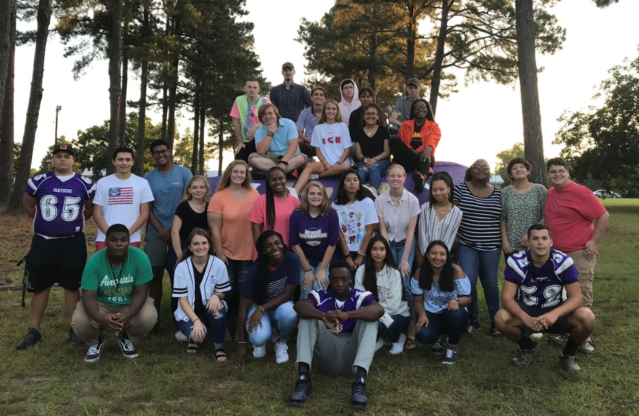 More than 30 students from B-L High School gathered at “The Rock” on Friday, August 23rd for the first-ever “Senior Sunrise” event. Photo is courtesy of Sonya Bryant.
