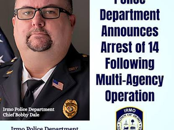 Irmo Police Share Details on the Arrest of 14 Following Multi-Agency Operation