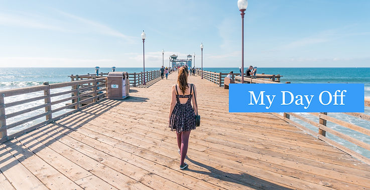 lady on the boardwalk