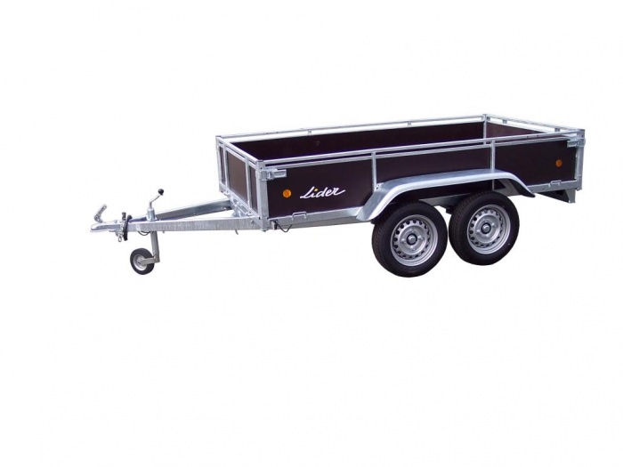 Gepäckanhänger LIDER Holz 2.50 m - 1 Achse - 750 kg