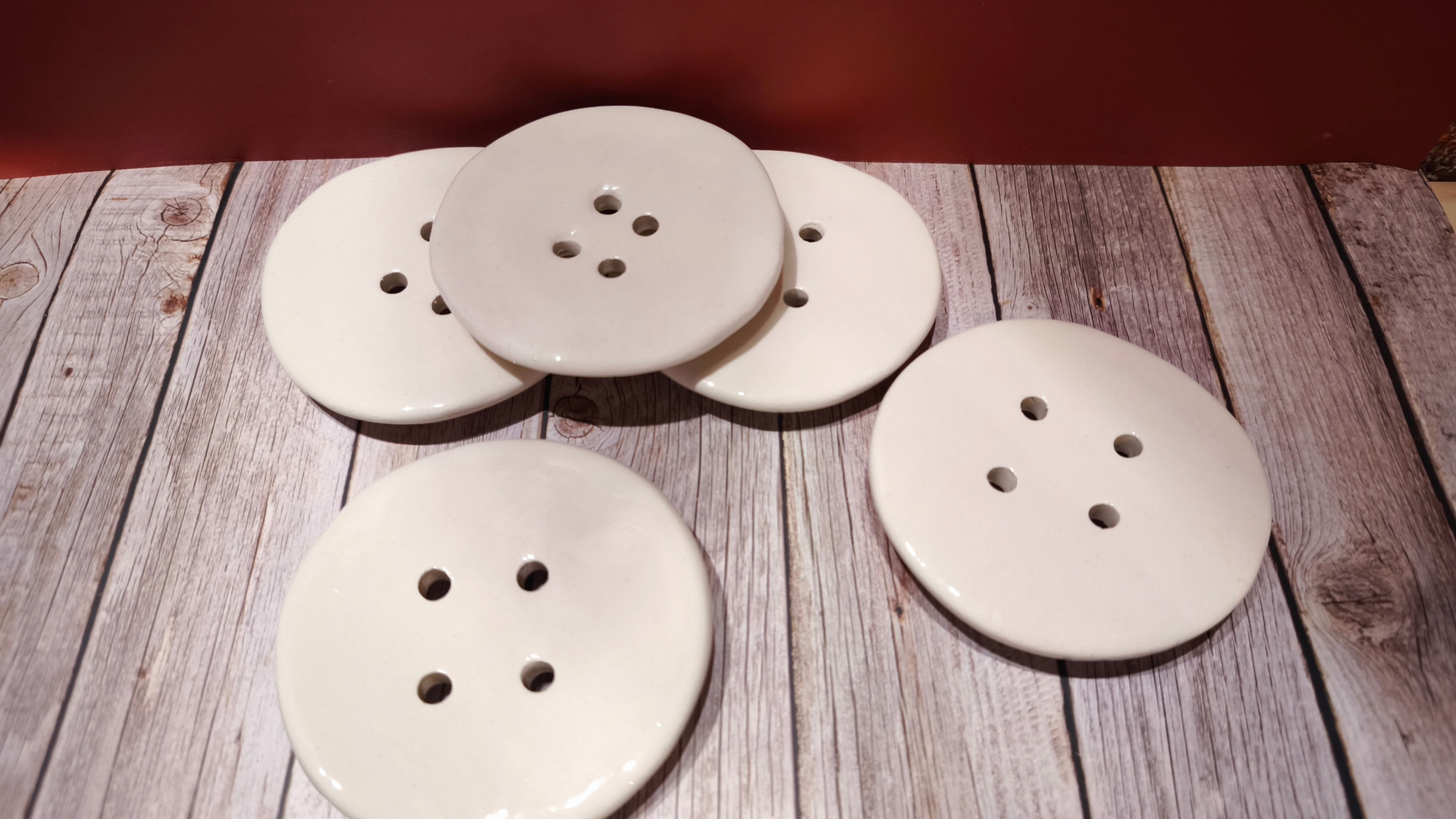 Mini porte-savon blanc émaillé