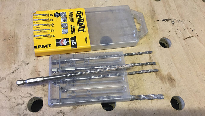 DeWalt multi-material drill bit set (hex bit quick connect)